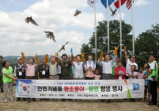 2013_데일리벳 포럼DMZ 황조롱이 원앙 방생