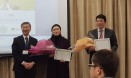 일본 수의재생의료학회에서 한국 현황 발표한 이정익 교수·이수정 박사