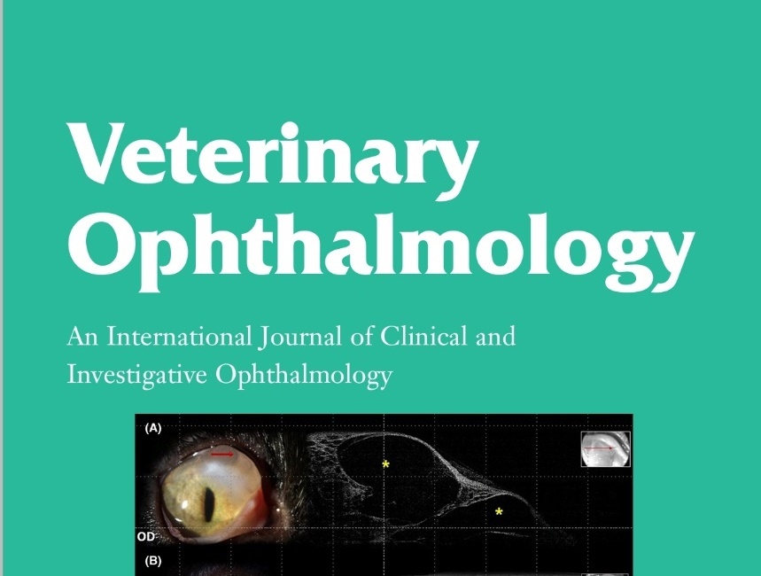 정만복 박사·유석종 원장 논문, Veterinary Ophthalmology 표지 장식