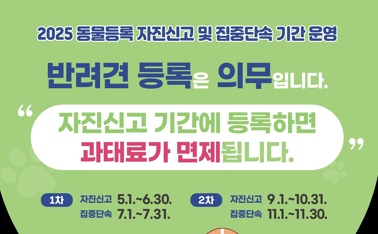 외장형 등록 늘어나는데..동물등록 자진신고 기간 2번 운영한다는 정부